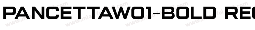 PancettaW01-Bold Regular字体转换
